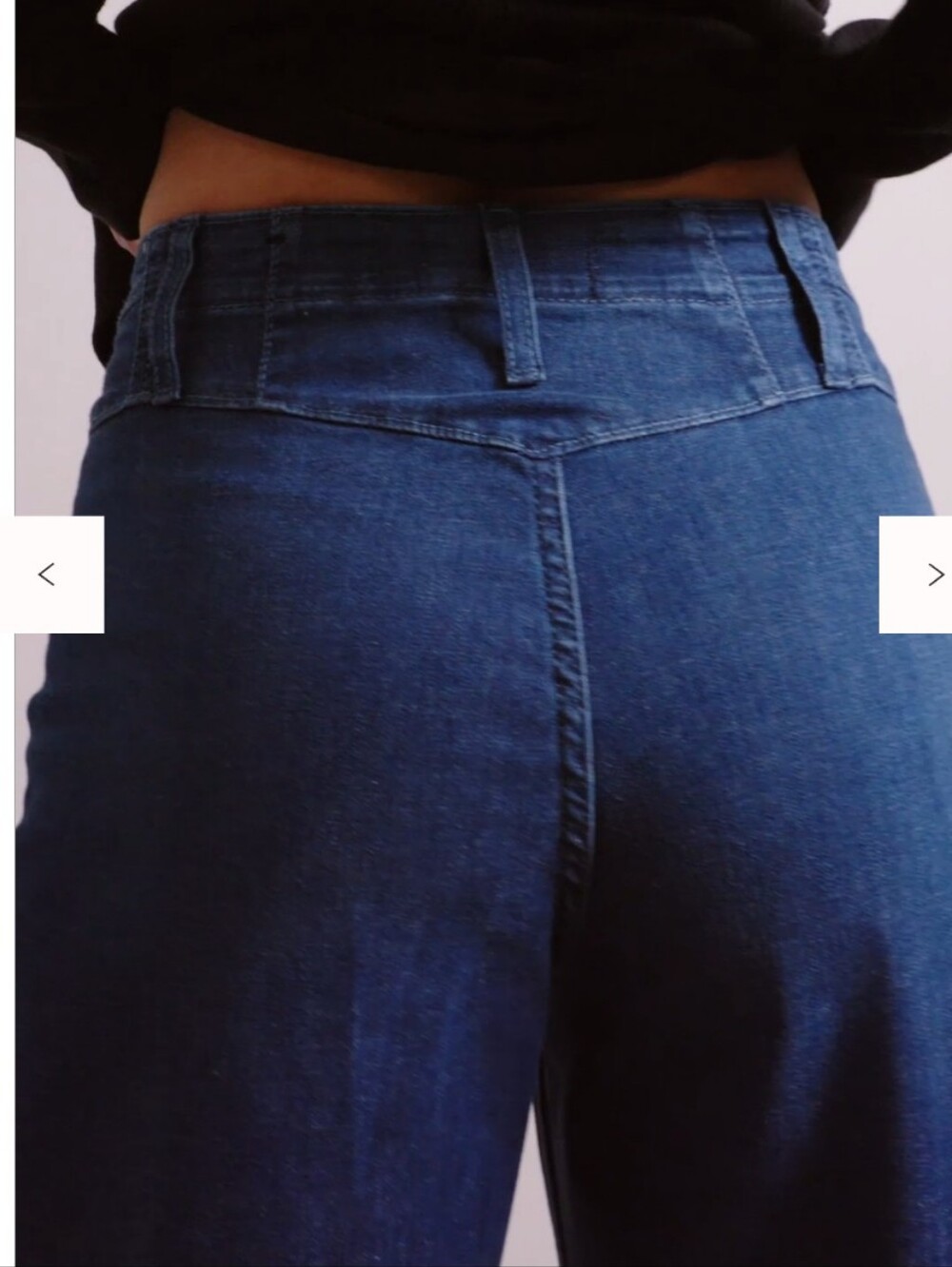 "FREE PEOPLE" Libre wide leg High-Waisted Women's Jeans - Dark Blue (29) - Picture 2 of 8